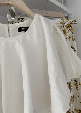 Нарядное милое белое платье cameo rose3 фото