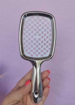 Новинка расческа для волос super hair brush серебро4 фото