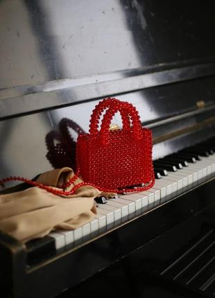 Червона жіноча сумка1 фото