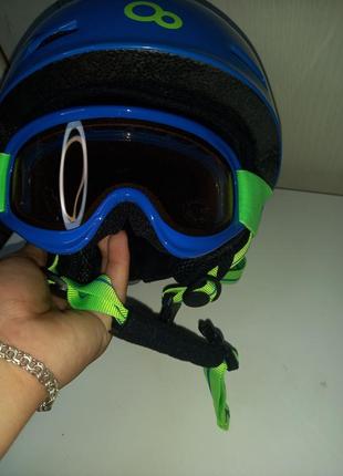 Комплект гірськолижного шолома і лижних очок cygnus7 фото