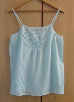 Супер топ блуза блузка хлопок кружево