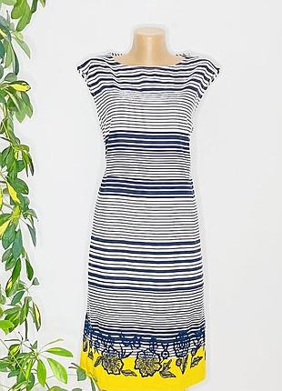 Платье женское миди летнее этно вышивка лето отрезное а-силуэт котон натуральное подкладке сукня жіноча міді вишивка етно натуральне відрізне літнє