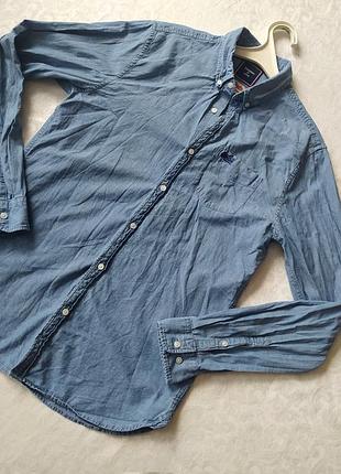 Чоловіча сорочка рубашка superdry з довгими рукавами