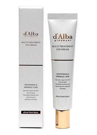Антивіковий пептидний крем для повік d alba white truffle multi eye treatment cream