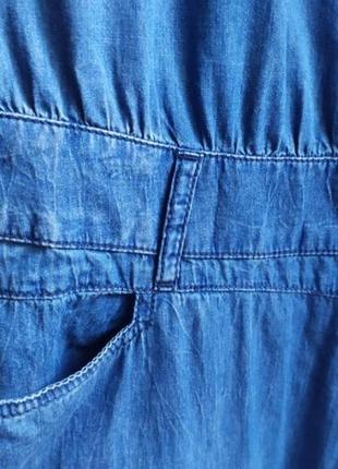 Лёгкий, стильный, джинсовый комбинезон известного бренда edc4 фото