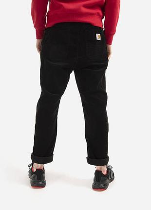 Чоловічі штани carhartt wip flint pant black3 фото