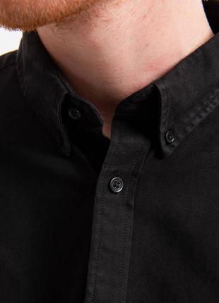 Рубашка чоловіча carhartt wip longsleeve bolton shirt black5 фото