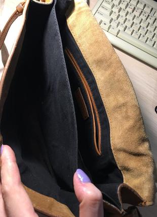 Сумка zara leather messenger bag with golden clasp8 фото