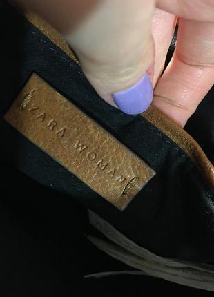 Сумка zara leather messenger bag with golden clasp9 фото