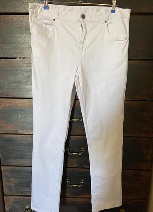 Идеальные белые прямые тонкие джинсы 50-52р