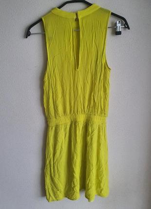 Платье zara. неоновое желтоеплатье. сукня. сарафан3 фото