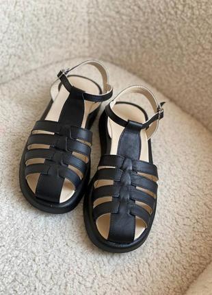 Шкіряні босоніжки з натуральної шкіри босоножки кожаные сандалі сандали