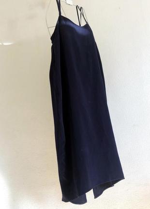 Сукня міді в білизняному стилі вільного крою на тонких бретелях2 фото