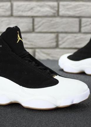 Мужские кроссовки nike air jordan 13 retro black white 41-42-43-44-457 фото