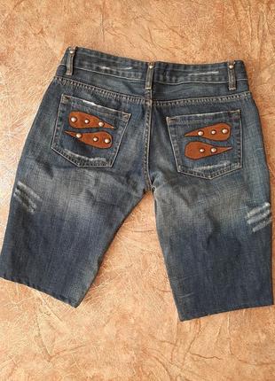 Джинс шорти шорты бріджи бриджи джинсовые джинсові2 фото