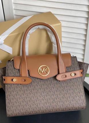 Сумочка michael kors carmen brown logo1 фото