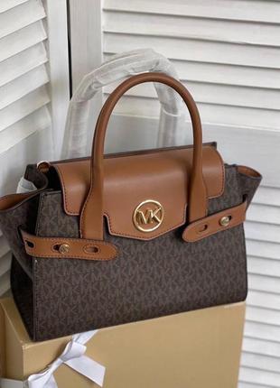 Сумочка michael kors carmen brown logo4 фото