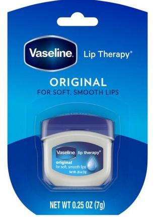 Vaseline  бальзам для губ lip therapy, «оригинал», 7 г