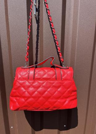 Сумка червона маленька жіноча сумка5 фото