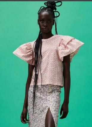 Натуральная оверсайз  блуза блузка, zara(cos) m