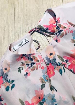 Блуза в цветочный принт mango2 фото
