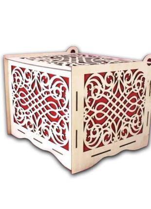 Весільна коробка для грошей purewooddecor51х40х321 фото