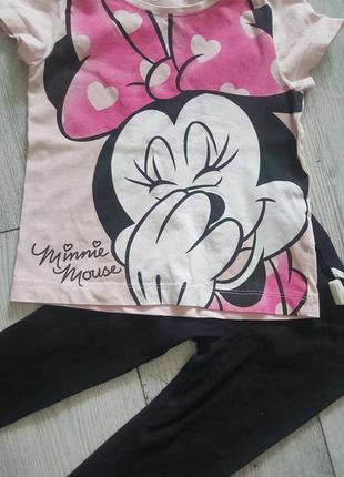 Набор комплект футболка и лосины  h&m mickey mouse3 фото