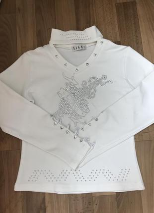 Трикотажна водолазка tiga на дівчинку