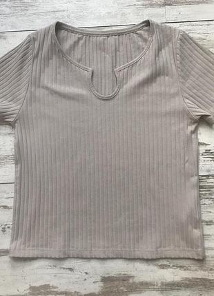 Топ в рубчик, футболка, р-р s