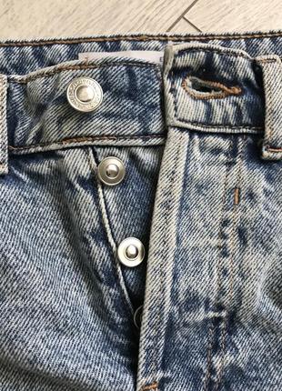 Джинсовая рваная короткая мини юбка бершка bershka летняя короткая юбка6 фото