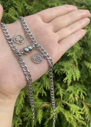 Парные браслеты неразлучники со знаком зодиака1 фото
