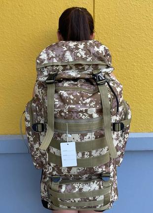Тактичний рюкзак піксель, рюкзак для зсу, рюкзак армійський піксель, солдатський рюкзак хакі піксель2 фото