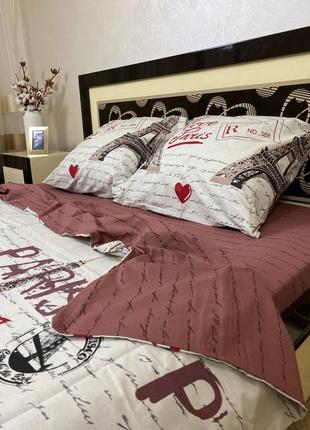 Постільна білизна голд бязь постіль париж2 фото