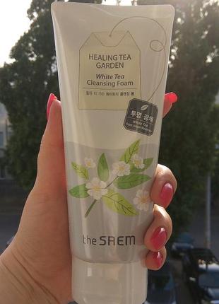 Пінка для вмивання the saem healing tea garden cleansing foam