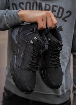 Nike huarache x acronym mid black 1 мужские зимние кроссовки / найк хуарачи2 фото