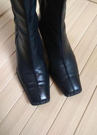 Кожаные ботинки с квадратным мысом деми georg horsch 👢 35-36рр/23см1 фото