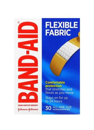 Band aid лейкопластырные пов'язки, гнучка тканина, 30 пов'язок