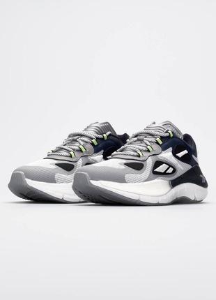 Мужские кроссовки reebok zig kinetica ii concept 1 white gray