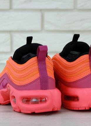 Женские кроссовки nike air max plus 97 orange pink 38-39-408 фото