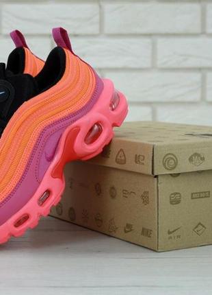 Женские кроссовки nike air max plus 97 orange pink 38-39-409 фото