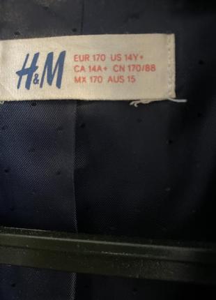 Костюм піджак і штани h&m можна для школи відмінний стан 44 46 розмір4 фото