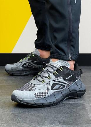 Чоловічі темно сірі кросівки reebok zig kinetica ii 🆕 кросівки рібок4 фото