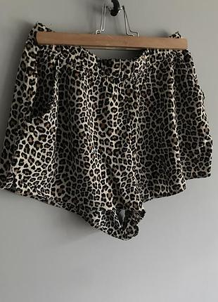 Леопардовые шорты h&m 3