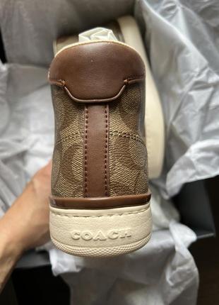 Жіночі кеди coach clip high top sneaker5 фото