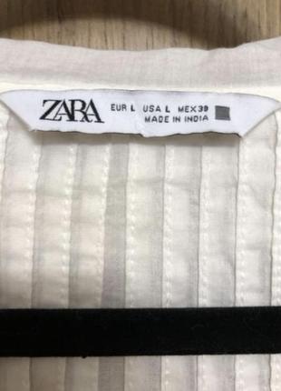 Zara крута ефектна світла тонка блуза 50-54 р5 фото
