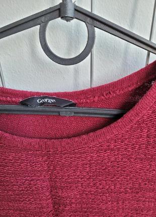 Свитшот бордовый george 3