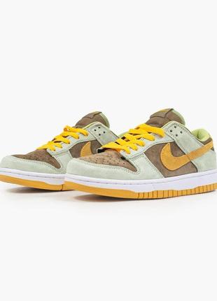 Nike  sb dunk dusty olive женские кроссовки найк дунк3 фото