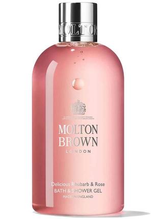 Molton brown rhubarb & rose гель для душу