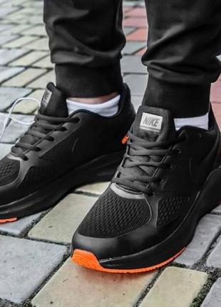 Nike zoom guide black orange мужские кроссовки найк зум3 фото