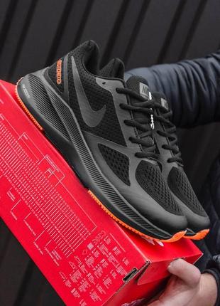 Nike zoom guide black orange мужские кроссовки найк зум5 фото